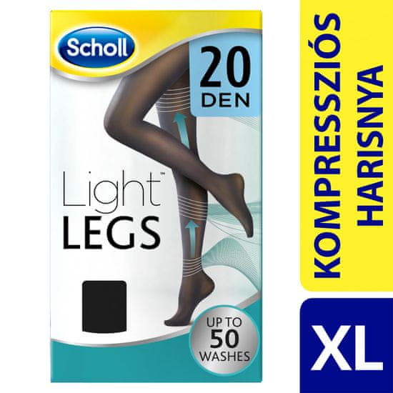 Scholl kompresijske nogavice Light Legs, 20 Den, črne