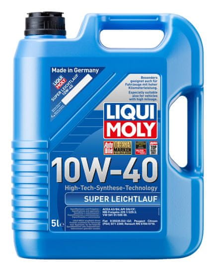 Liqui Moly motorno olje SUPER LOWFRICTION 10W40, 5L