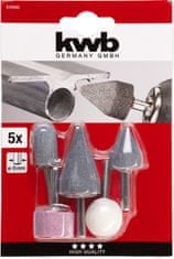 KWB set nastavkov za brušenje, 6 mm, 5/1 (510000)