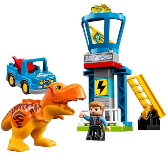 LEGO DUPLO Jurassic World 10880 T. rex in stolp
