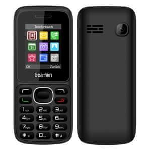 Beafon GSM telefon C60, Dual Sim, črn