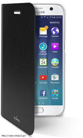 Puro preklopni ovitek Bookza Galaxy S7, črn
