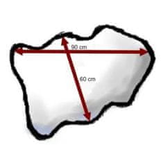 KONDELA Umetno krzno Ebony Tip 1 60x90 cm - belo