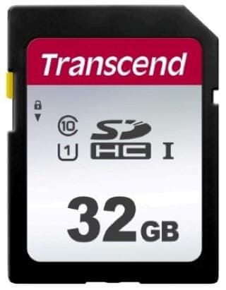 Transcend SDHC pomnilniška kartica 300S, 32 GB, 95/45 MB/s, C10, UHS-I U3, V30