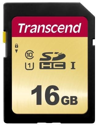 Transcend SDHC pomnilniška kartica 500S, 16 GB, 95/60 MB/s, MLC, C10, UHS-I U3, V30