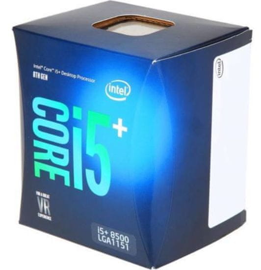 Intel procesor Core i5+ 8500 BOX, Coffee Lake, priložen Intel Optane 16 GB
