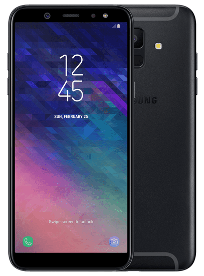 Samsung GSM telefon Galaxy A6 (2018), Dual SIM, 32 GB, črn