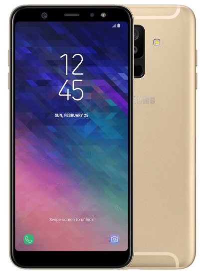 Samsung GSM telefon Galaxy A6+ (2018), Dual SIM, 32 GB, zlat