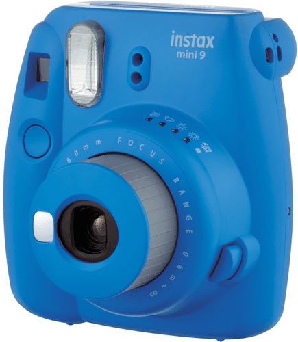 FujiFilm polaroidni analogni fotoaparat Instax Mini 9, temno moder - Odprta embalaža