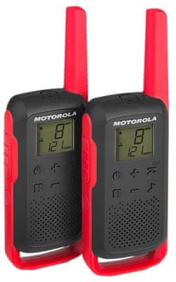 Motorola Walkie Talkie T62 radijska postaja, rdeča - Odprta embalaža