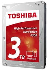 Toshiba P300 trdi disk, 3 TB, 8,89 cm (3,5"), SATA3, 7200 (HDWD130UZSVA)