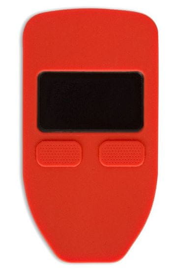 Cver silikonski ovitek za kripto denarnico Trezor one, rdeč