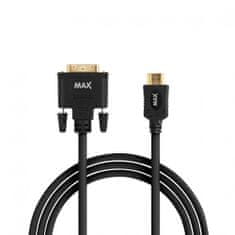 MAX Povezovalni kabel DVI-D MDH1200B, črni