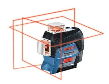 BOSCH Professional linijski laser GLL 3-80 C + laserski sprejemnik LR7 v L-Boxx-u (0601063R05)