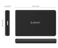 Orico zunanje ohišje za HDD/SSD, USB 3.0 to SATA3, črno, 2189U3