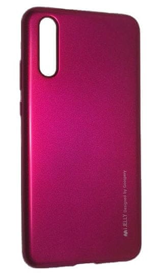 Goospery silikonski ovitek i-Jelly Metal za Huawei P20, temno roza