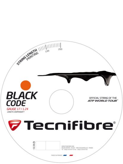 Tecnifibre tenis struna Black Code, kolut 200 m - Fire