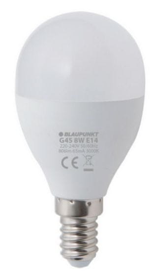 Blaupunkt LED žarnica 8 W, E14, 3000 K (G45-2)