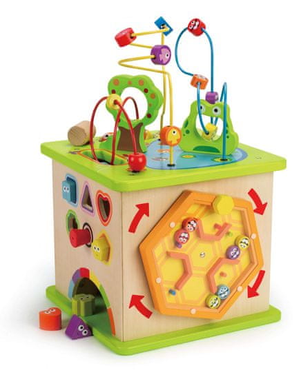 Hape didaktična kocka - dežela