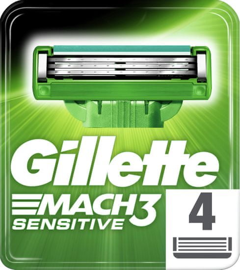 Gillette nadomestne glave MACH3 Sensitive, 4 kos