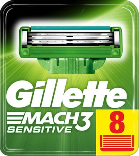 Gillette brivne glave za britvico Mach3 Sensitive, 8 kosov