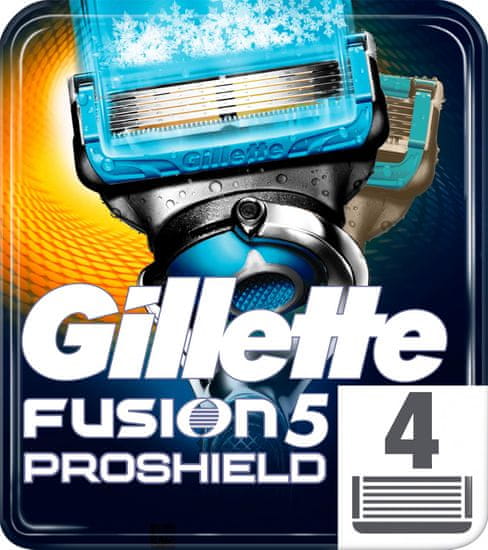 Gillette brivne glave za moške Fusion5 ProShield Chill, 4 kosi