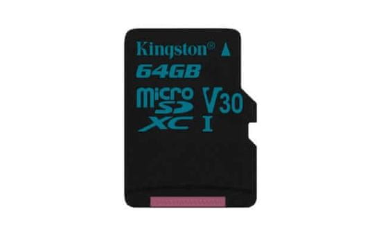 Kingston spominska kartica microSDXC 64GB Canvas Go