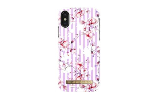 iDeal of Sweden ovitek iPhone X Magnolia Stripes, belo-roza