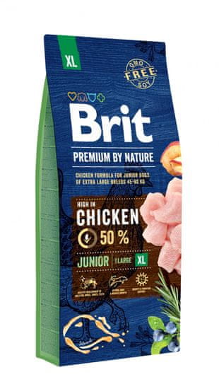 Brit hrana za mlade pse Premium by Nature Junior XL, 15 kg