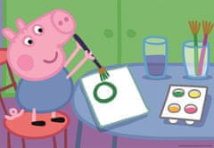 Ravensburger Pujsa Pepa v šoli sestavljanka, 2x24 delov