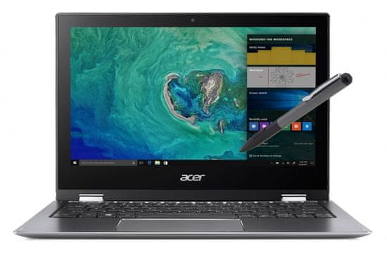 Acer prenosnik SP111-32N-P9DQ N4200/4GB/64GB/11,6FHD/W10S (NX.GRMEX.011)