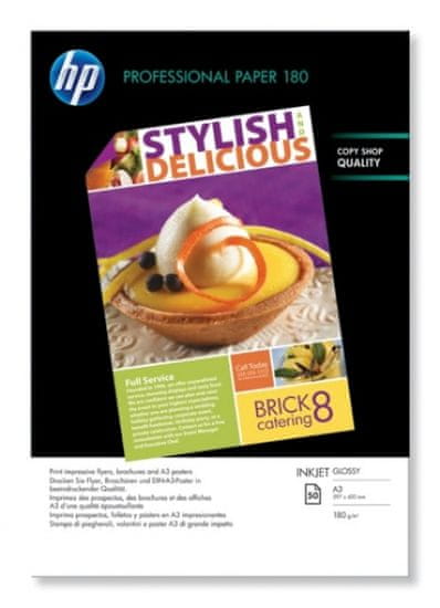 HP foto papir INK Brochure & Flyer, A3, 50 listov, 180g/m2