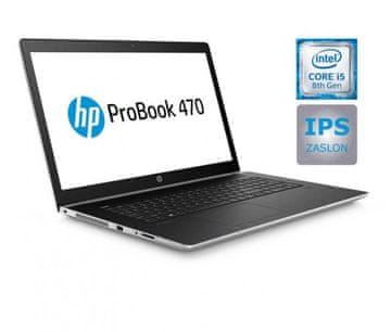 HP prenosnik ProBook 470 G5 i5-8250U/8GB/SSD256GB+1TB/930MX/17,3FHD/DOS (1LR91AV#70016899)