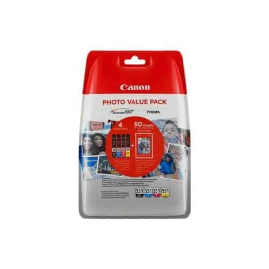 Canon komplet kartuš CLI-581 + fotografski papir PP-201