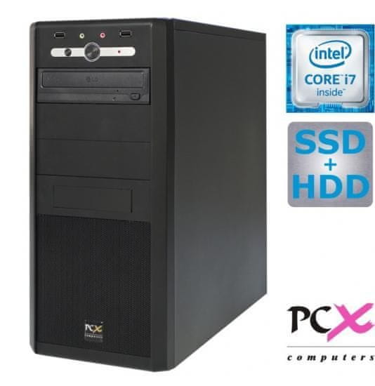 PCX namizni računalnik EXACT F4004 i7-7700/8GB/SSD240GB+1TB/FreeDOS (PCX EXACT F4004)