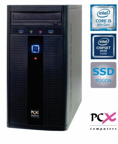 PCX namizni računalnik EXAM G2850 i5-8400/8GB/SSD240GB/FreeDOS (PCX EXAM G2850)