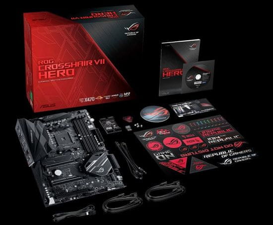 ASUS osnovna plo a ROG Crosshair VII Hero X470 DDR4 USB 3.1