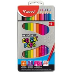 Maped barvice Color'Peps 3 robne 12/1, kovinska embalaža