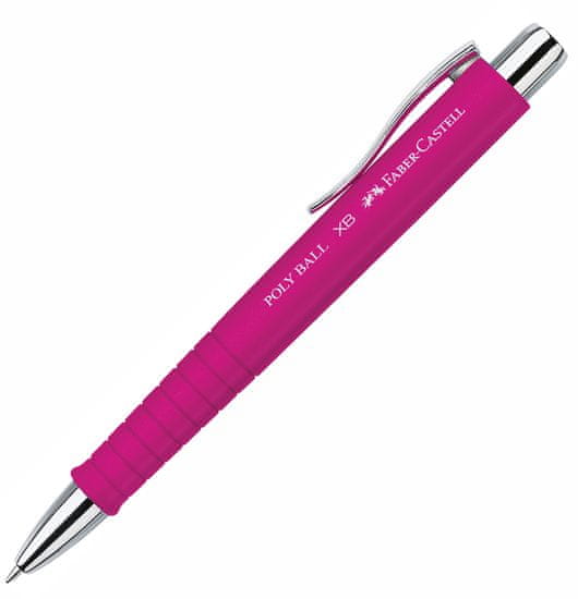 Faber-Castell kemični svinčnik Poly Ball XB, roza