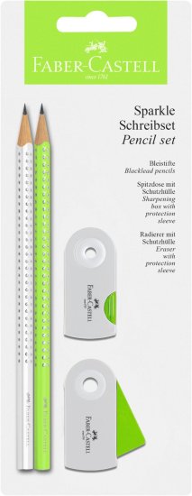Faber-Castell grafični svinčnik Sparkle BC 2018, zelen/bel