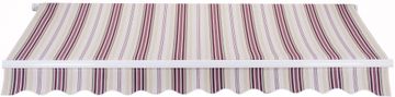 MAKERS platnena streha z elektronskim upravljanjem Padova SPD039, 4 x 2,4 m, bež/rdeč