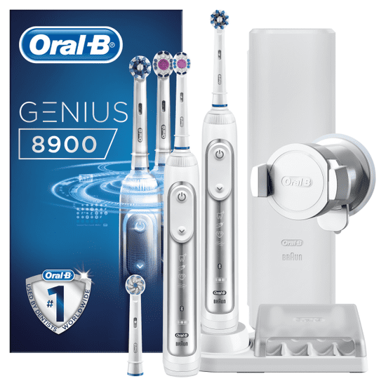 Oral-B Genius 8900 Cross Action električna zobna ščetka + Bonus ročaj