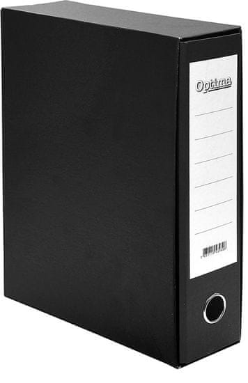 Optima registrator A4/80 Classic Box, črn