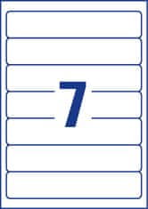Avery Zweckform etikete L4760-10, 192×38 mm, za ozke registratorje, 70 kosov, bele