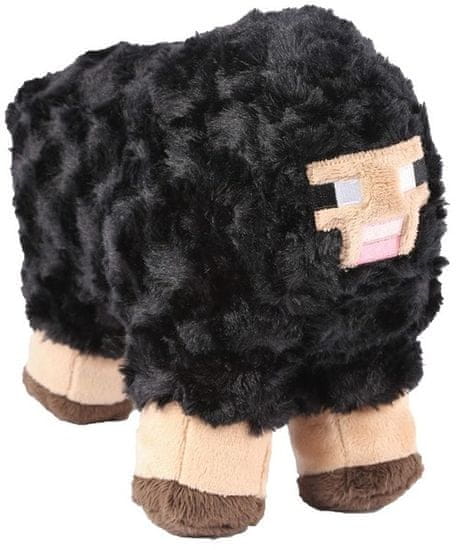 J!nx plišasta figura Minecraft Black Sheep