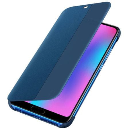Huawei preklopna torbica Smart View za Honor 10, modra z okenčkom