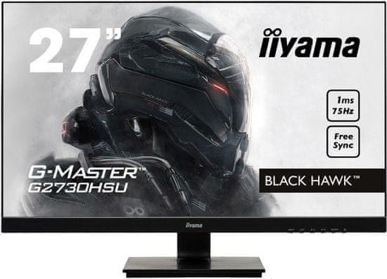 iiyama G-Master Black Hawk LED LCD monitor, 68,6cm, FHD, TN, 75Hz FreeSync (G2730HSU-B1)