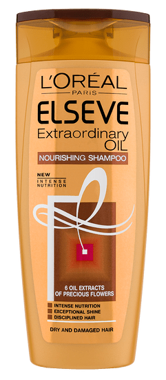 Loreal Paris negovalni šampon za suhe in poškodovane lase Elseve Extraordinary Oil, 250 ml