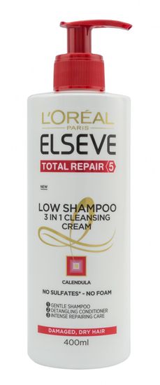Loreal Paris negovalni šampon Elseve Total Repair 5, 3v1, 400 ml
