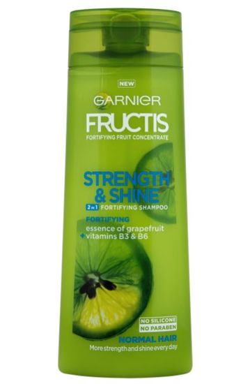 Garnier šampon in balzam za normalne lase Fructis Strength&Shine, 2v1, 250 ml